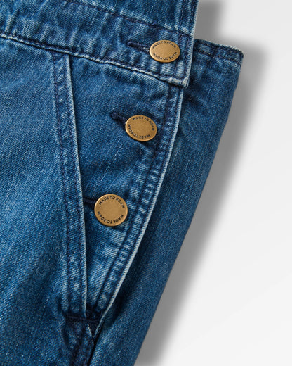 Shuffle Denim Dungarees - Denim Blue